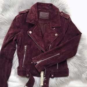 Blank NYC suede moto jacket